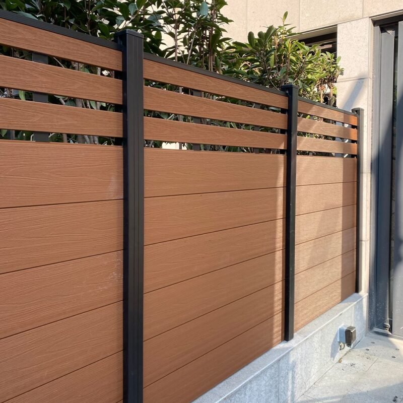 Plastic wood fence
