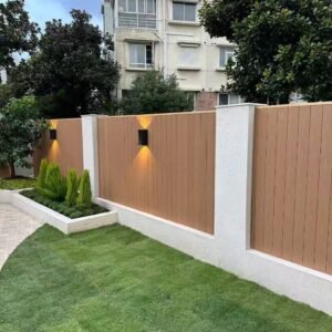 Plastic wood fence