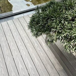 wood-plastic composite flooring