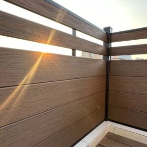 Plastic wood fence