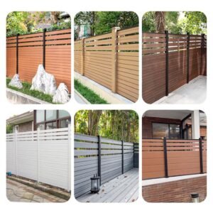 Plastic wood fence